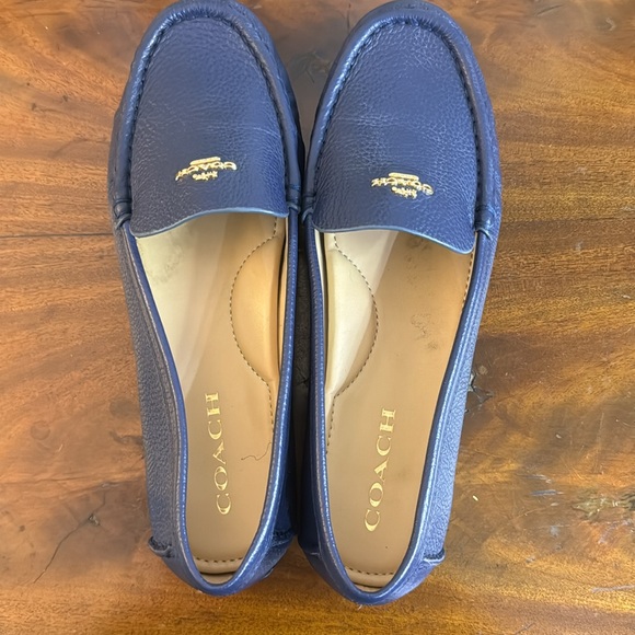 NEW!! Marley Leather Logo Slip-On Driver Loafers - Picture 2 of 5